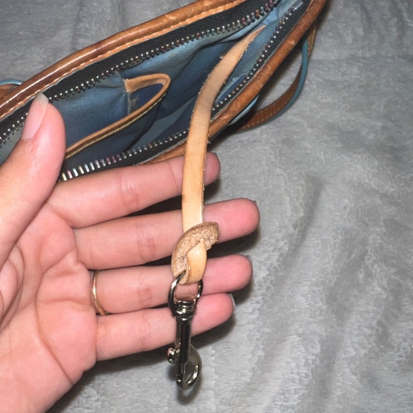 Vintage Y2K Dooney & Bourke Black Shoulder Bag with Multicolor Rainbow Monogram - Picture 11 of 11